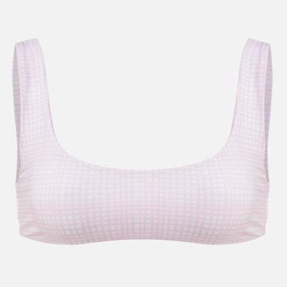 Solid & Striped The Elle  Reversible Bottom Painted Gingham & Mini Grid - Picture 4 of 4